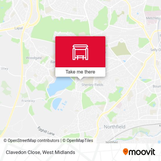 Clavedon Close map