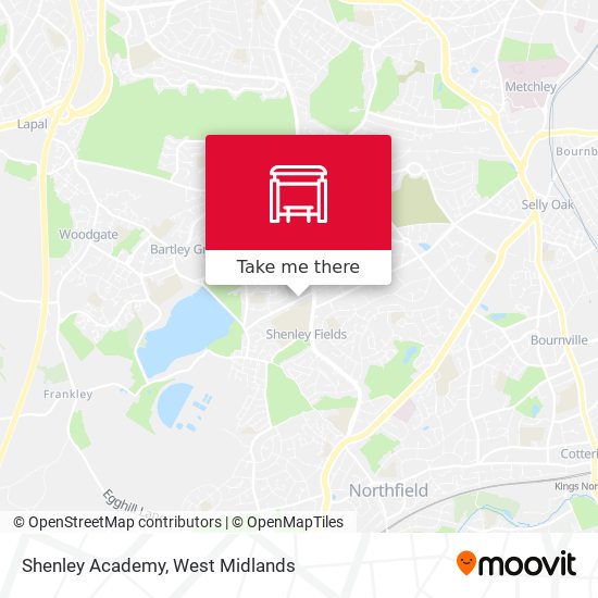 Shenley Academy map