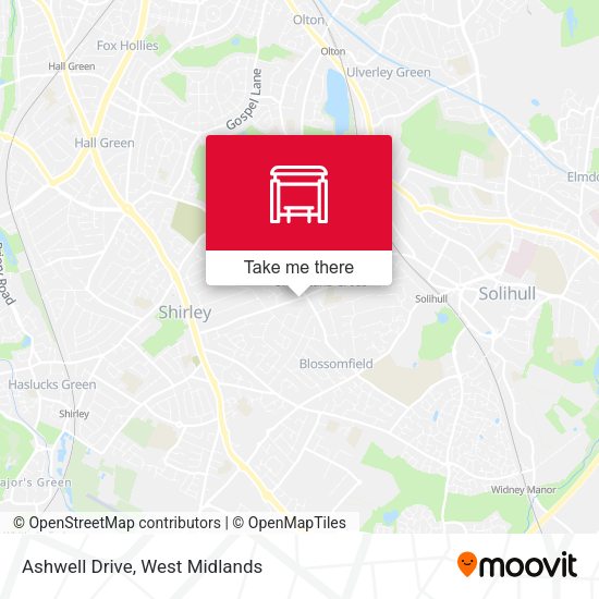 Ashwell Drive map