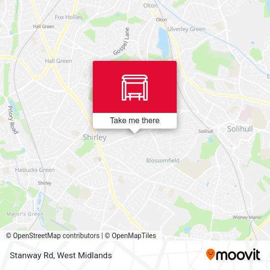 Stanway Rd map