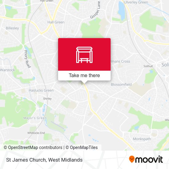 St James Church map