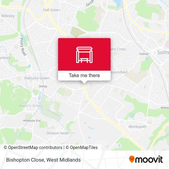 Bishopton Close map