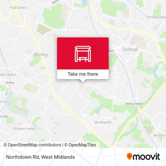 Northdown Rd map