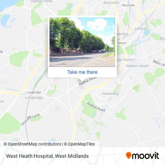 West Heath Hospital map