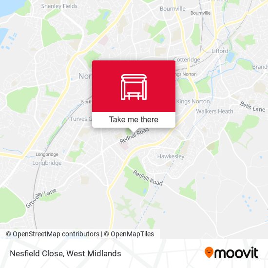 Nesfield Close map