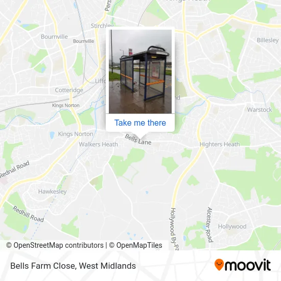 Bells Farm Close map