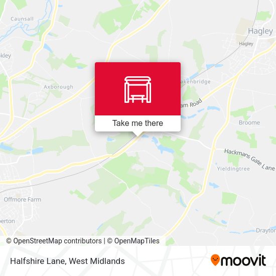 Halfshire Lane map