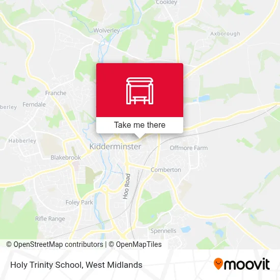 Holy Trinity School map