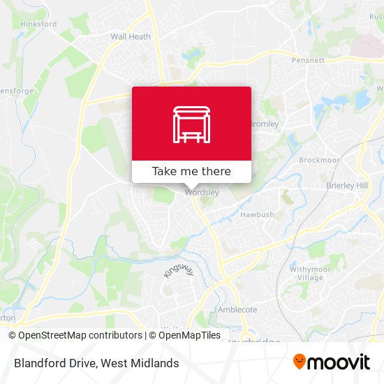 Blandford Drive map