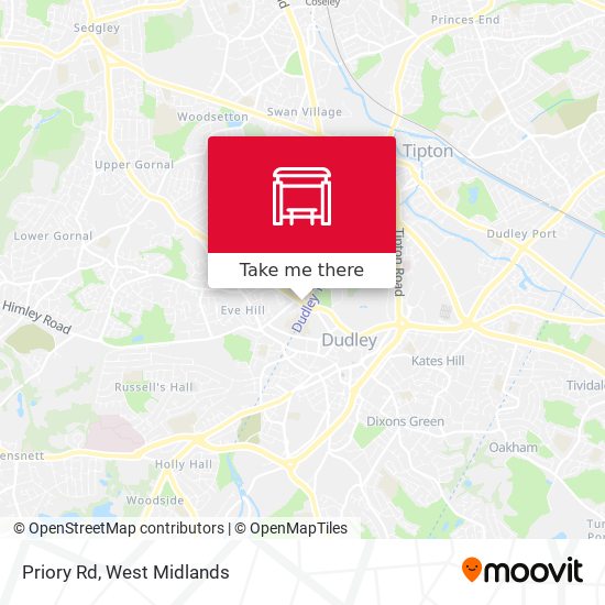 Priory Rd map