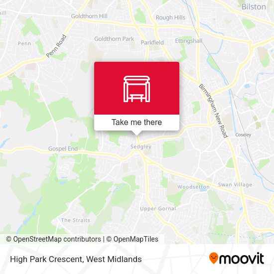 High Park Crescent map