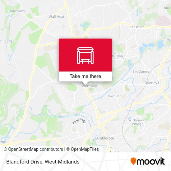 Blandford Drive map