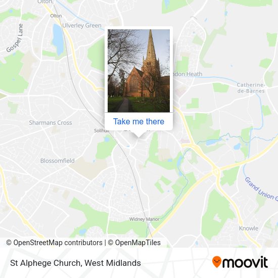 St Alphege Church map