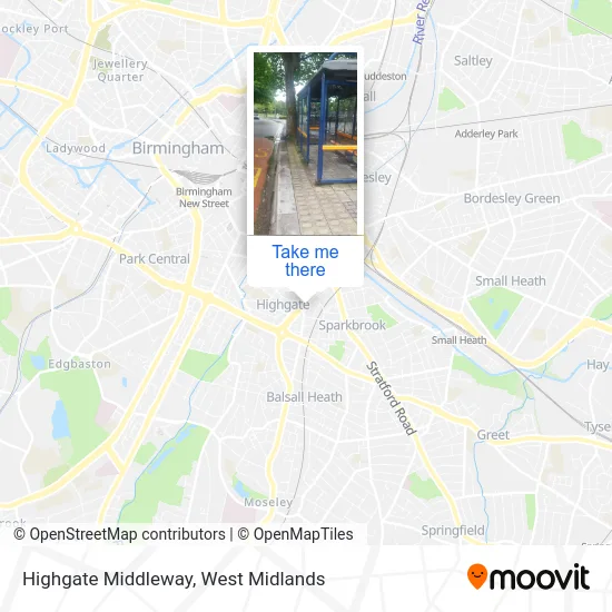 Highgate Middleway map