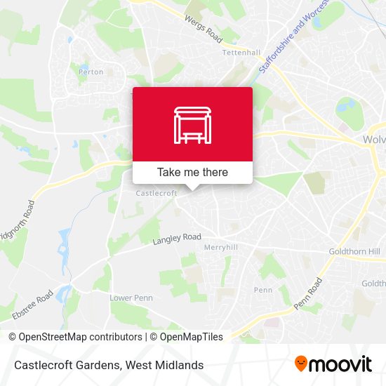Castlecroft Gardens map