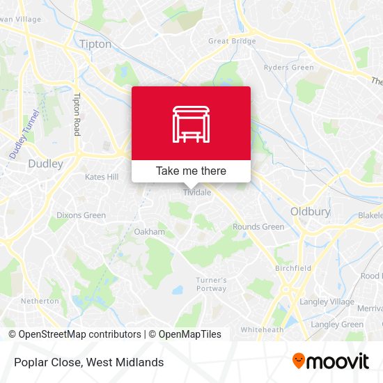 Poplar Close map