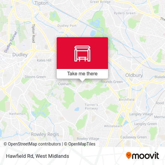 Hawfield Rd map