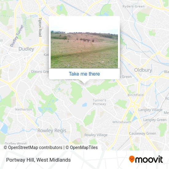 Portway Hill map