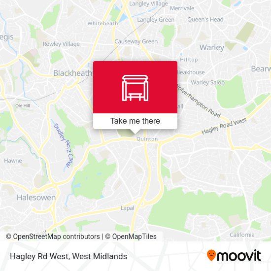 Hagley Rd West map