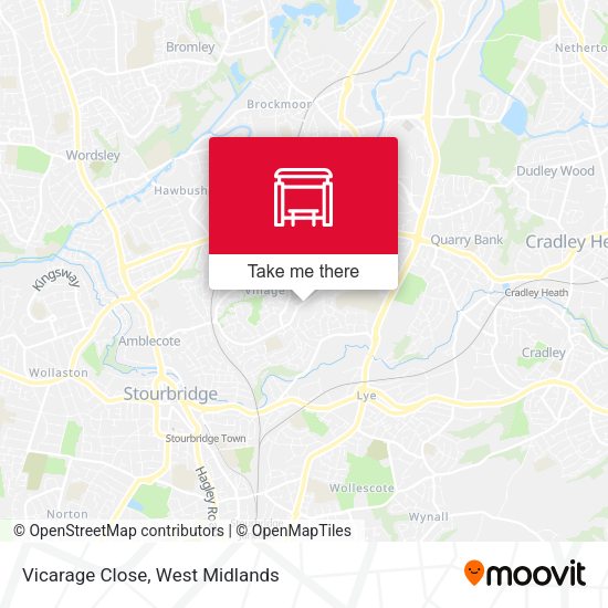Vicarage Close map