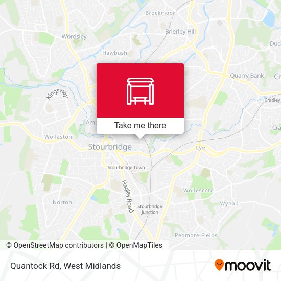 Quantock Rd map