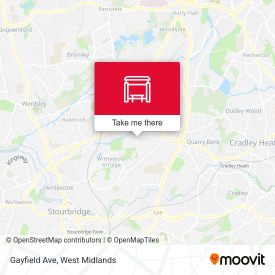 Gayfield Ave map
