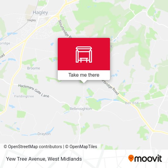 Yew Tree Avenue map