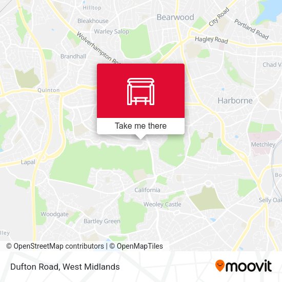 Dufton Road map