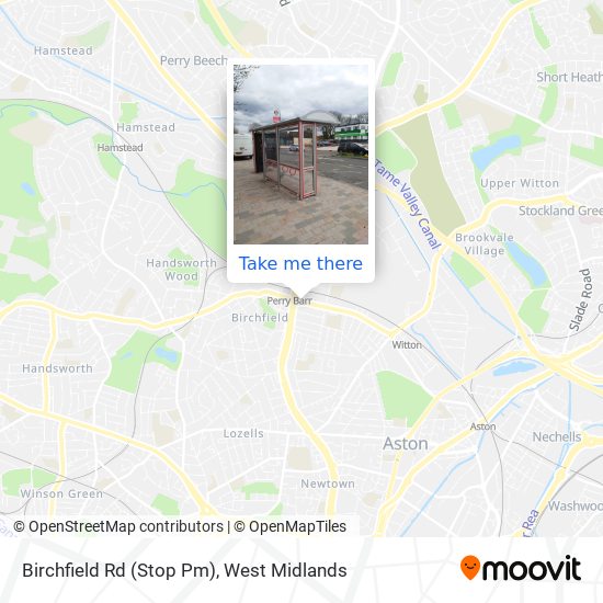 Birchfield Rd (Stop Pm) map