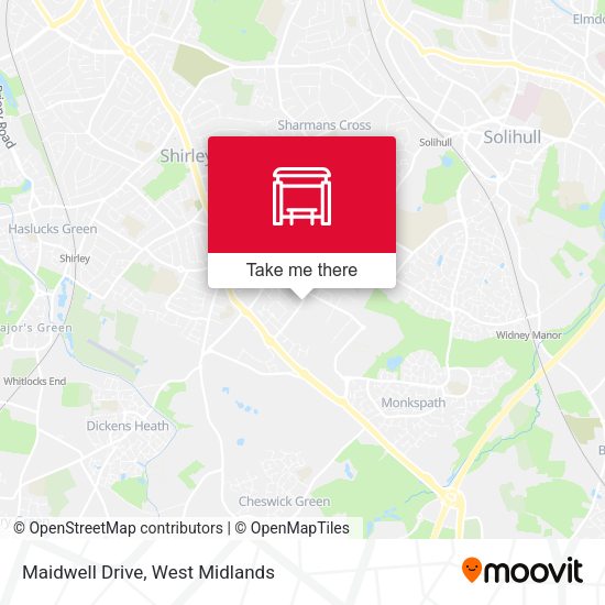 Maidwell Drive map