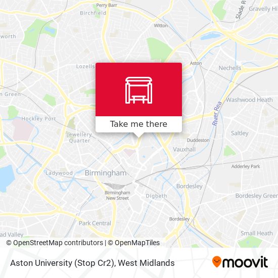 Aston University (Stop Cr2) map