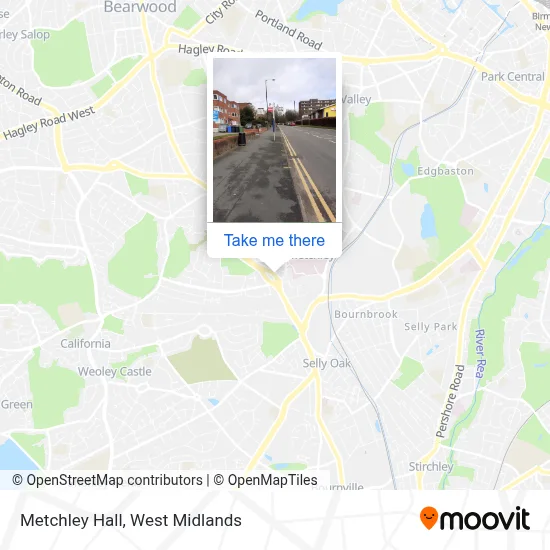 Metchley Hall map