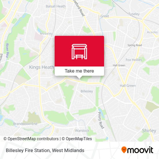 Billesley Fire Station map