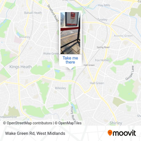 Wake Green Rd map