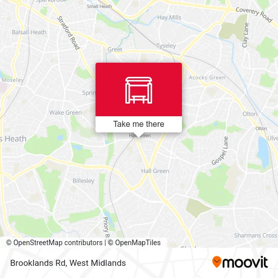 Brooklands Rd map
