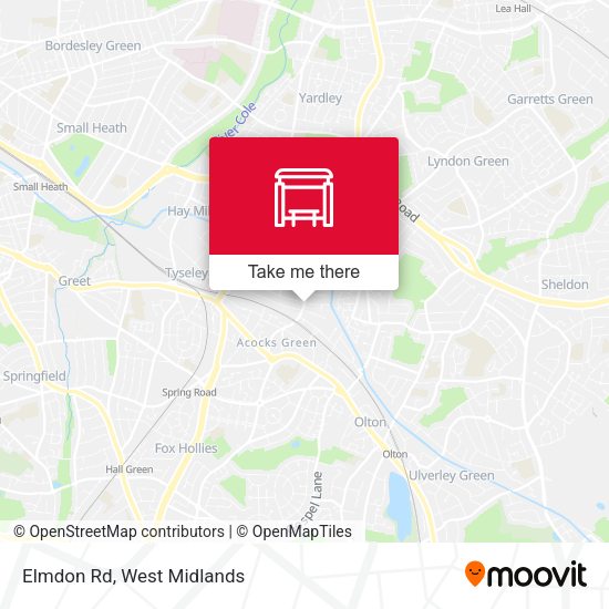Elmdon Rd map