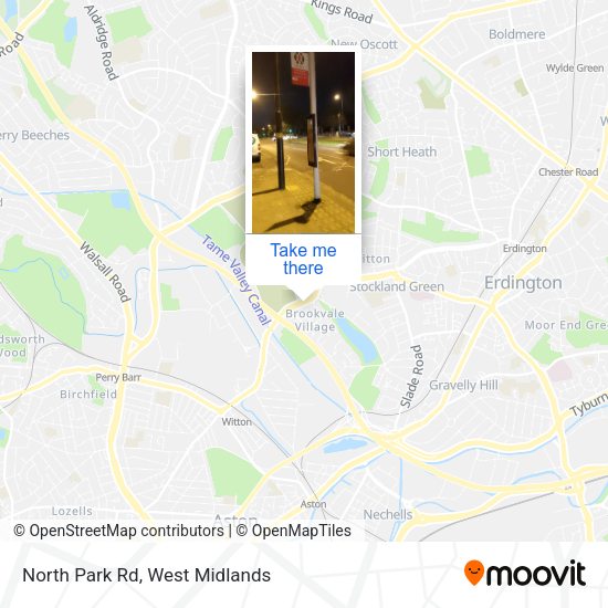 North Park Rd map