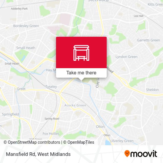 Mansfield Rd map