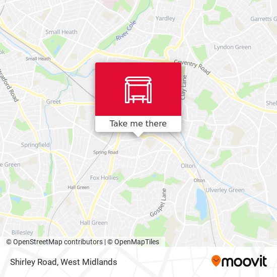 Shirley Road map