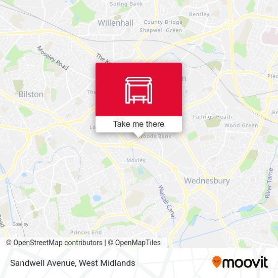 Sandwell Avenue map