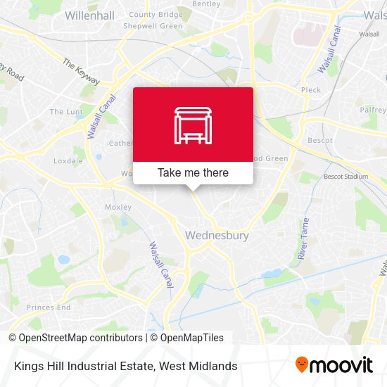 Kings Hill Industrial Estate map