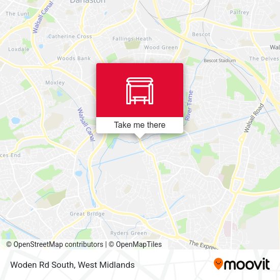 Woden Rd South map