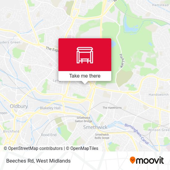 Beeches Rd map