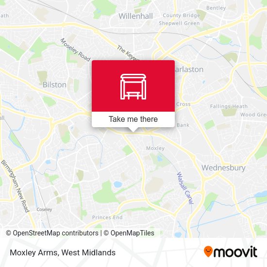 Moxley Arms map
