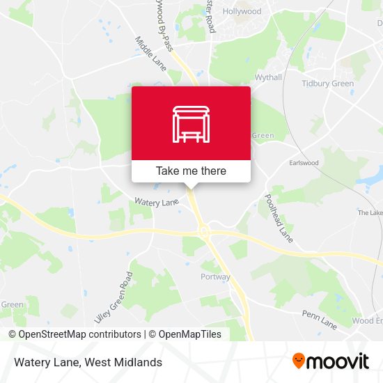 Watery Lane map