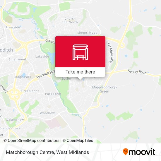 Matchborough Centre map