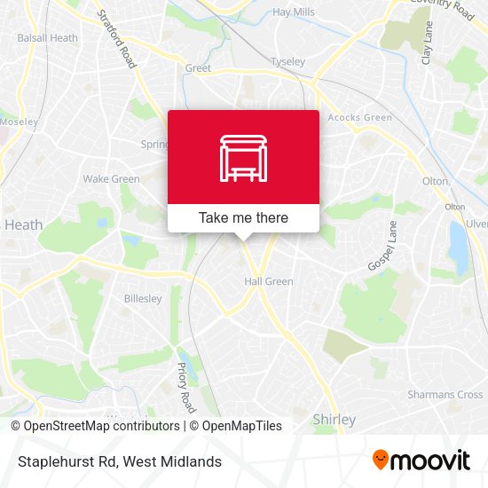 Staplehurst Rd map