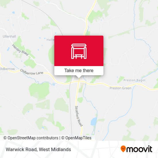 Warwick Road map