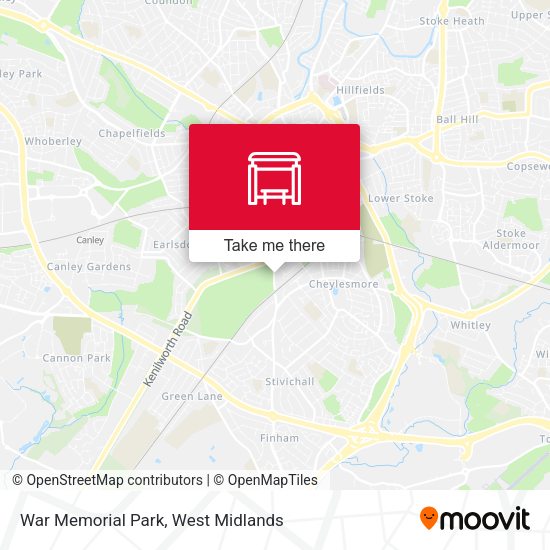 War Memorial Park map