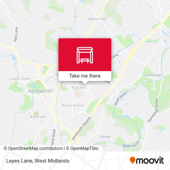Leyes Lane map